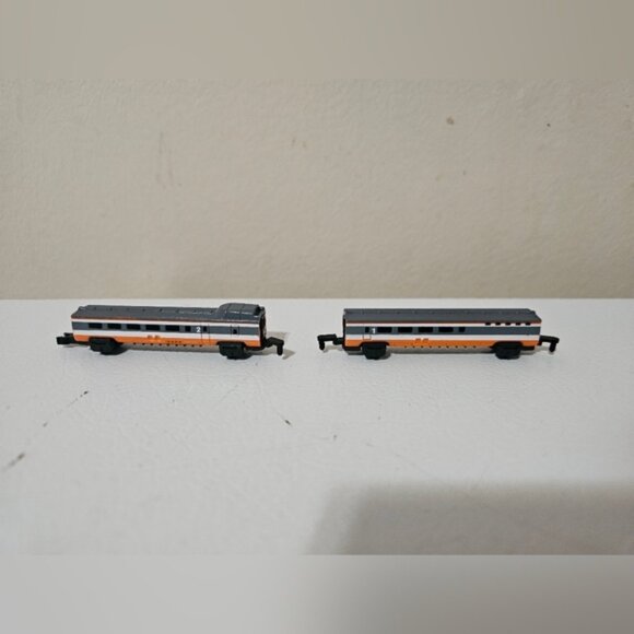 Micro Machines Galoob Tgv France Bullet Train Engine Orange En Voyage - Picture 5 of 8